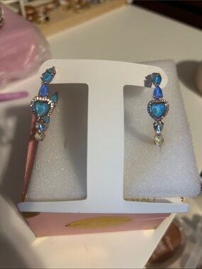 Bomb party jewel candy hearts earrings fashion to fly